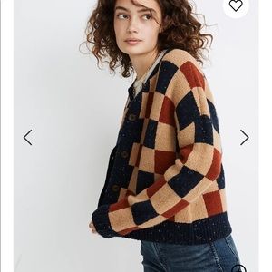 madewell wool oversized cardigan sweater